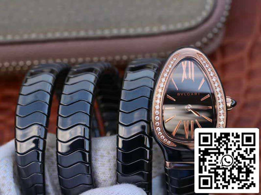 بولغاري سربنتي سبيجا 102885 1:1 Best 에디션 BV 팩토리 إطار ماسي وحركة كوارتز سويسرية