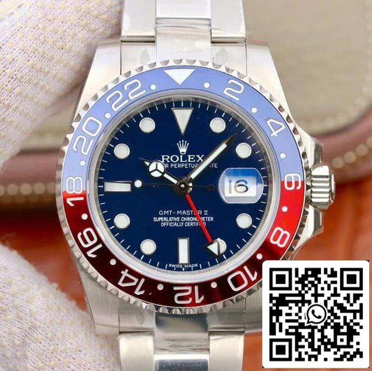 롤렉스 GMT Master II 126710BLRO EW 팩토리 Mechanical Watches 1:1 Best 에디션 Swiss ETA 2836