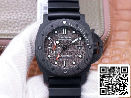 Panerai Submersible PAM01039 1:1 Best 에디션 VS 팩토리 블랙 Carbon Swiss P9010