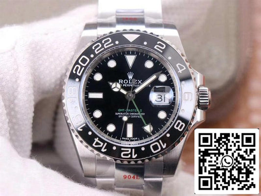 롤렉스 GMT Master II 116710LN-78200 1:1 Best 에디션 Noob 팩토리 V11 블랙 다이얼 Swiss ETA3186