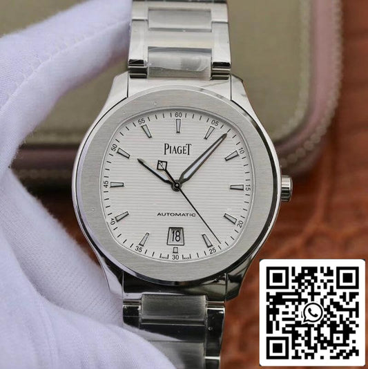 Piaget Polo’ S G0A41001 스테인리스 스틸 42mm MKS 팩토리 1:1 Best 에디션 Swiss ETA1110 화이트 Textured Dial