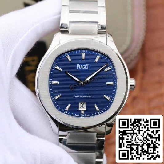 Piaget Polo’ S G0A41002 MKS 팩토리 1:1 Best 에디션 블루 Textured Dial On 스테인리스 스틸 브레이슬릿 Swiss ETA 1110