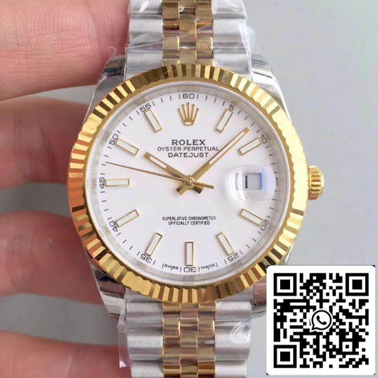 롤렉스 데이트저스트 M126333-0016 EW 팩토리 Mechanical Watches 1:1 Best 에디션 Swiss ETA3255 화이트 다이얼