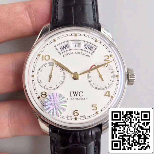 IWC Portugieser 애뉴얼 캘린더 IW503501 YL 팩토리 1:1 Best 에디션 Swiss ETA52850 화이트 다이얼