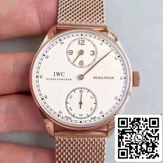 IWC Portuguese IW544402 YL 팩토리 1:1 Best 에디션 Swiss ETA98245 화이트 다이얼