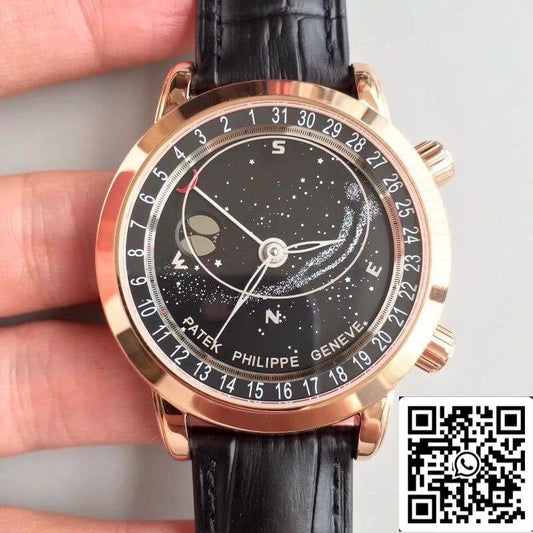 파텍 필립 그랜드 컴플리케이션 6102R-001 TW 팩토리 1:1 Best 에디션 Swiss ETA240 Celestial 블랙 Rotating Dial
