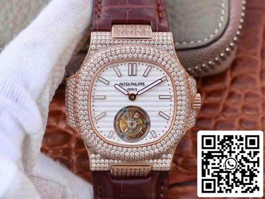 파텍 필립 노틸러스 Jumbo 5711 R8 팩토리 1:1 Best 에디션 Swiss 투르비용 로즈 골드