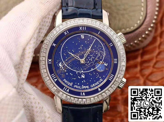 파텍 필립 그랜드 컴플리케이션 5102G TW 팩토리 Men Watches 1:1 Best 에디션 Swiss ETA240 블루 다이얼