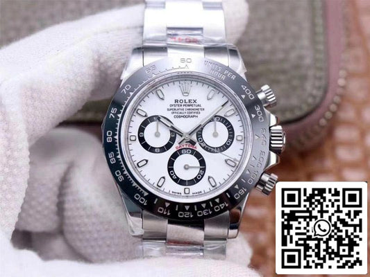 롤렉스 Cosmograph 데이토나 M116500LN-0001 1:1 Best 에디션 Noob 팩토리 화이트 다이얼 Swiss ETA4130