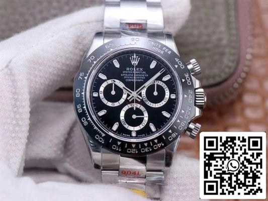 롤렉스 Cosmograph 데이토나 M116500LN-0002 1:1 Best 에디션 Noob 팩토리 블랙 다이얼 Swiss ETA4130