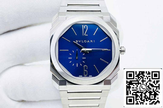 Bvlgari Octo Finissimo 103431 1:1 Best 에디션 BV 팩토리 블루 다이얼