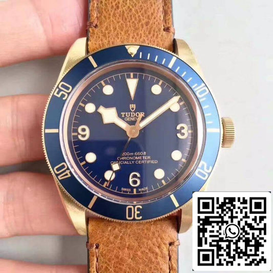 Tudor Heritage 블랙 Bay M79250BM ZF 팩토리 1:1 Best 에디션 Swiss ETA2824-2 Superlumed Dome-shaped 블루 다이얼