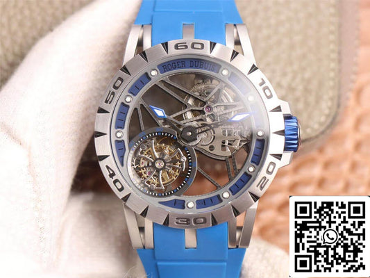 Roger Dubuis Excalibur Spidr RDDBEX0479 1:1 Best 에디션 JB 팩토리 투르비용 Skeleton Dial
