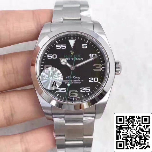롤렉스 Air-King 116900 JF 팩토리 1:1 Best 에디션 Swiss ETA3131 블랙 다이얼