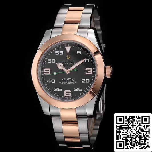 롤렉스 Air-King 116900 JF 팩토리 1:1 Best 에디션 Swiss ETA3131 로즈 골드