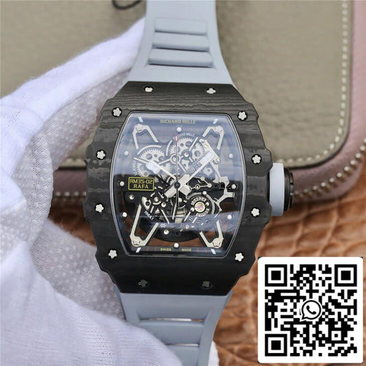 Richard Mille RM-035 KV 팩토리 1:1 Best 에디션 블랙 Carbon Fiber