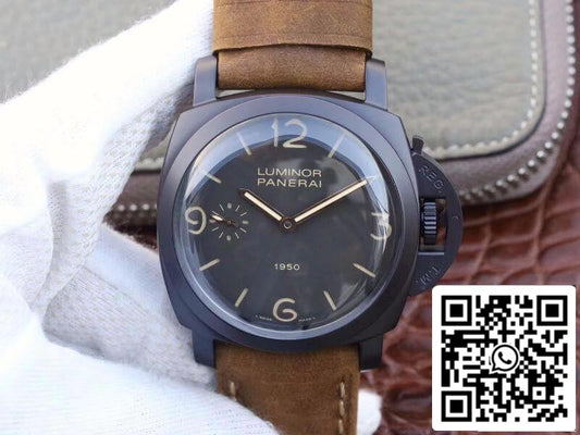 Panerai Luminor PAM375 ZF 팩토리 Mechanical Watches 1:1 Best 에디션 Swiss ETA P3000 PVD Plated 티타늄 Case