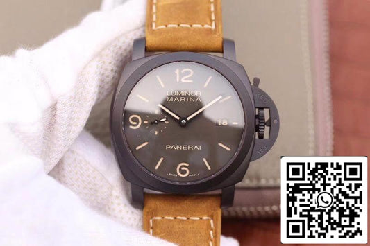 Panerai Luminor PAM386 VS 팩토리 1:1 Best 에디션 Swiss ETA P9000 Superlumed قرص وعقارب رمادية