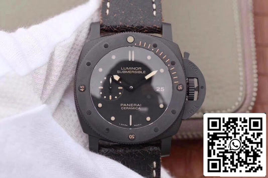 Panerai Luminor Submersible PAM508 VS 1:1 Best 에디션 Swiss ETA P9000 블랙 Superlumed Dial