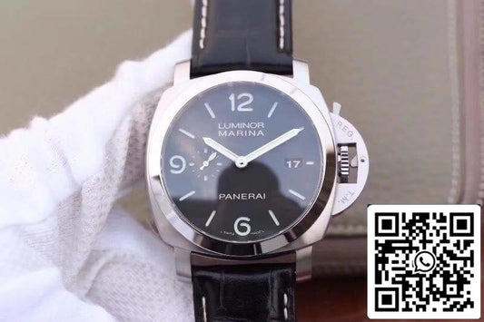 Panerai Luminor Marina 1950 PAM312 VS 팩토리 1:1 Best 에디션 Swiss ETA P9000 블랙 다이얼 블랙 스트랩