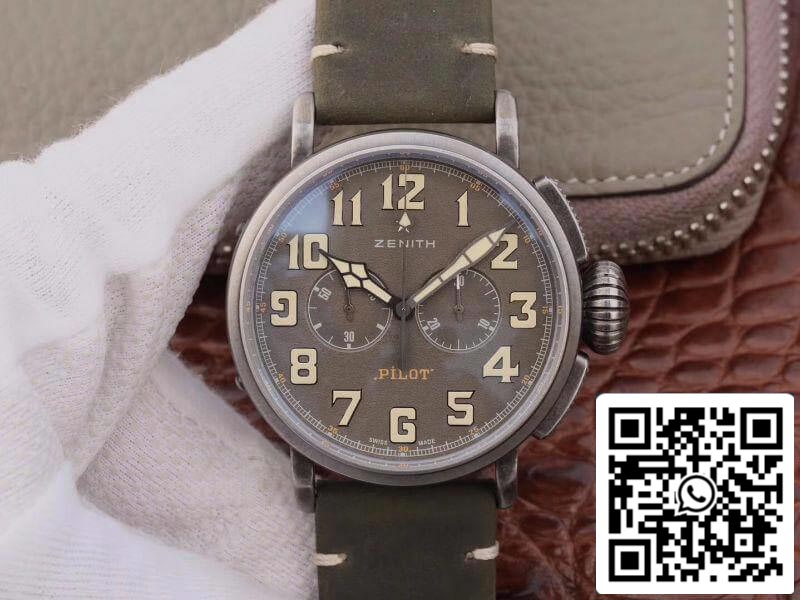 Zenith Heritage Pilot 11.2430.4069/21.C773 XF 팩토리 1:1 Best 에디션 Swiss ETA7750