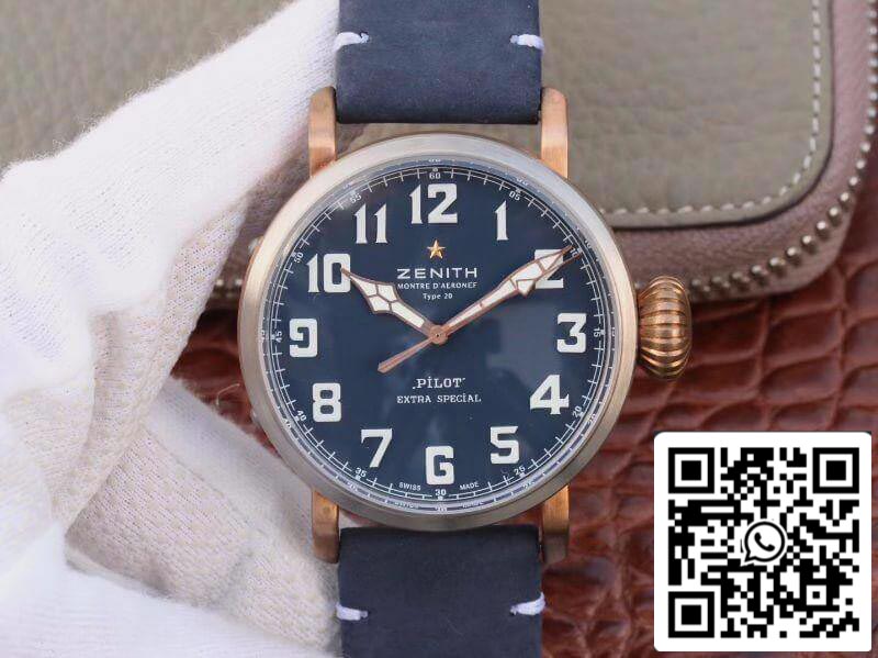 Zenith Pilot Type 20 Extra Special XF 팩토리 1:1 Best 에디션 Swiss ETA9015