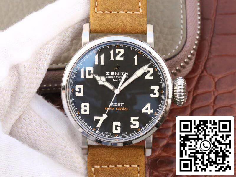 Zenith Pilot 03.2430.3000/21.C738 XF 팩토리 1:1 Best 에디션 Swiss ETA2824-2