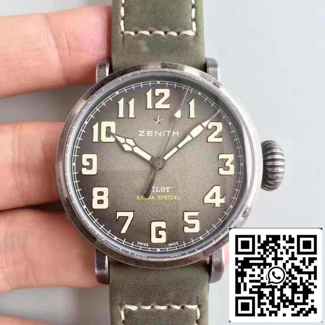 Zenith Pilot 11.1943.679/63.C800 XF 팩토리 1:1 Best 에디션 Swiss ETA9015