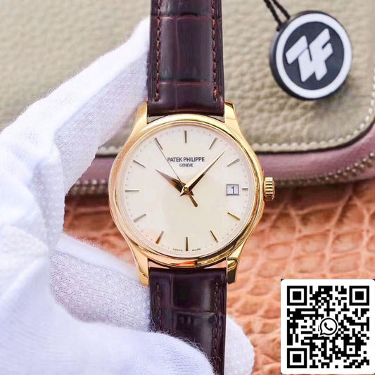 파텍 필립 칼라트라바 5227J-001 ZF 팩토리 1:1 Best 에디션 18K 옐로 골드 Case Swiss Cal.324 SC