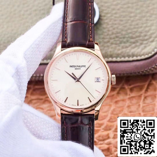 파텍 필립 칼라트라바 5227R-001 ZF 팩토리 1:1 Best 에디션 18K 로즈 골드 Case Swiss Cal.324 SC