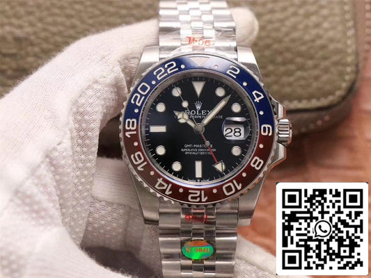 롤렉스 GMT Master II 126710BLRO-0001 1:1 Best 에디션 Noob 팩토리 블랙 다이얼 Swiss ETA3285