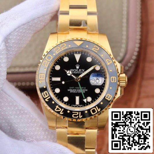 롤렉스 GMT Master II 116718 40mm EW 팩토리 1:1 Best 에디션 Swiss ETA2836 블랙 다이얼