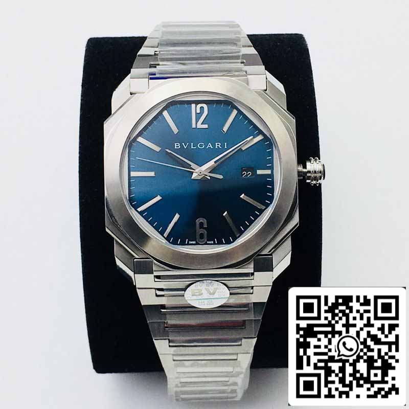 Bvlgari Octo 102105 BGO38C3SSD 1:1 Best 에디션 BV 팩토리 블루 다이얼