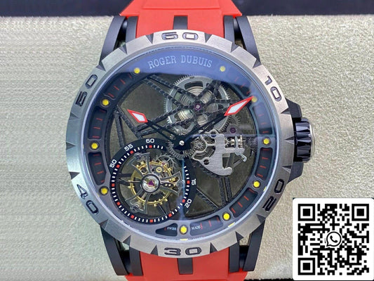 Roger Dubuis Excalibur RDDBEX0549 1:1 Best 에디션 BBR 팩토리 투르비용 Skeleton Dial