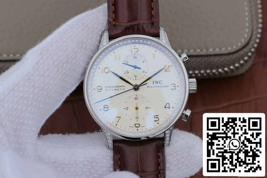 IWC Portugieser IW371440 1:1 Best 에디션 ZF 팩토리 V2 Diamond Bezel
