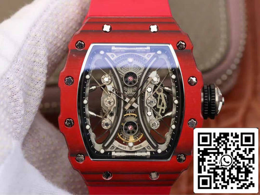 Richard Mille RM53-01 1:1 Best 에디션 KV 팩토리 Red TPT Carbon Fiber