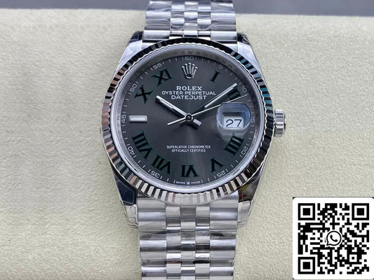 롤렉스 데이트저스트 M126234-0045 36MM 1:1 Best 에디션 VS 팩토리 Gray Dial
