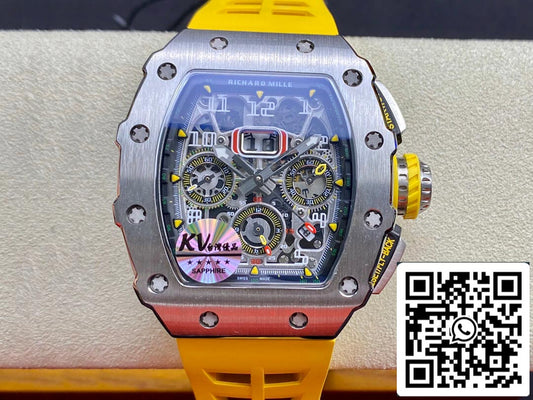 Richard Mille RM011 FELIPE MASSA 1:1 Best 에디션 KV 팩토리 티타늄 Steel Case