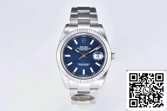 롤렉스 데이트저스트 41MM M126334-0031 1:1 Best 에디션 Clean 팩토리 블루 다이얼