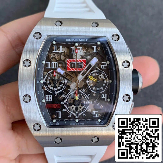 Richard Mille RM11-03 1:1 Best 에디션 KV 팩토리 Carbon Fiber Red Strap