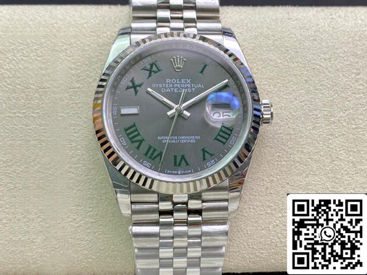 롤렉스 데이트저스트 M126234-0045 36MM 1:1 Best 에디션 EW 팩토리 그레이 다이얼