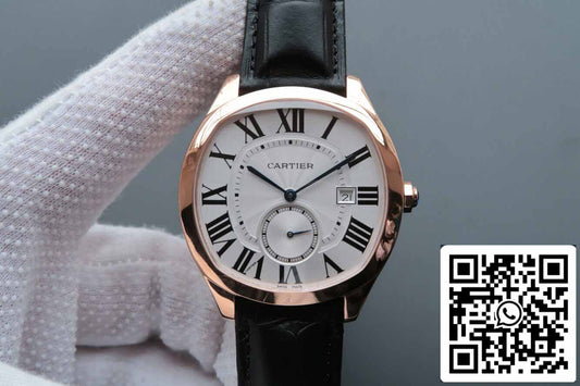 Drive De 까르띠에 WGNM0003 1:1 Best 에디션 V6 팩토리 로즈 골드 Silver Dial