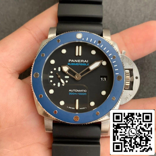 Panerai Submersible PAM01209 1:1 Best 에디션 VS 팩토리 블랙 다이얼