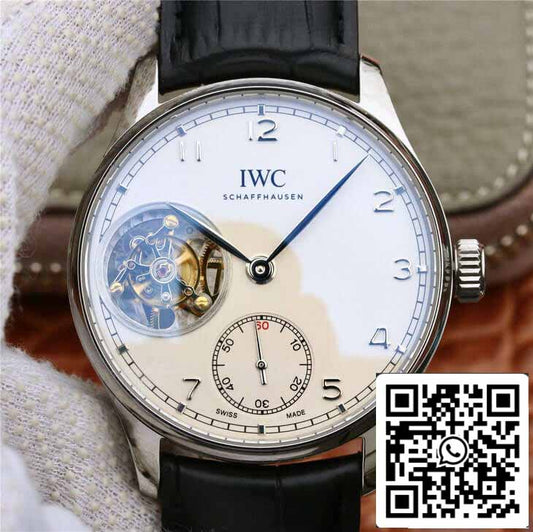 IWC Portuguese 투르비용 1:1 Best 에디션 ZF 팩토리 화이트 다이얼