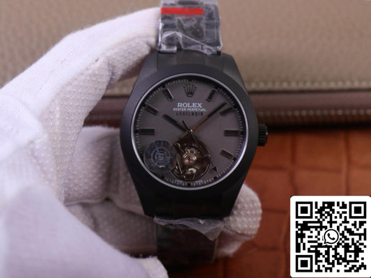 롤렉스 Milgauss 116400 투르비용 1:1 Best 에디션 JB 팩토리 블랙 PVD Case Swiss ETA3131