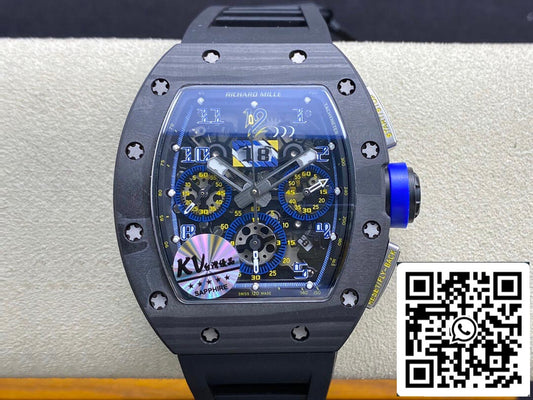 Richard Mille RM-011 1:1 Best 에디션 KV 팩토리 Carbon Fiber