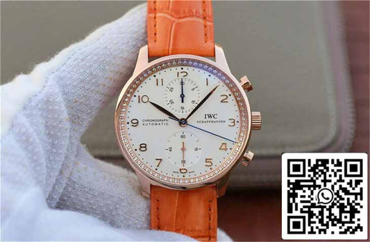 IWC Portuguese ZF 팩토리 1:1 Best 에디션 Orange Strap