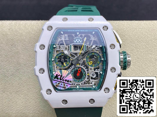 Richard Mille RM011-03 1:1 Best 에디션 KV 팩토리 그린 Strap