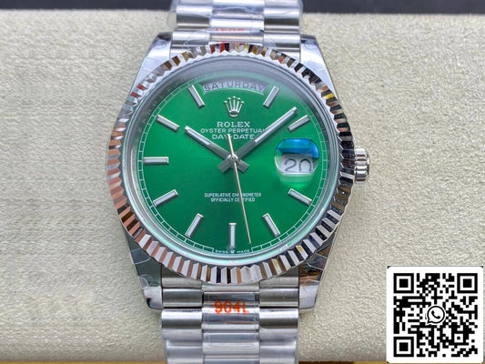 롤렉스 Day Date 40MM 1:1 Best 에디션 GM 팩토리 그린 다이얼