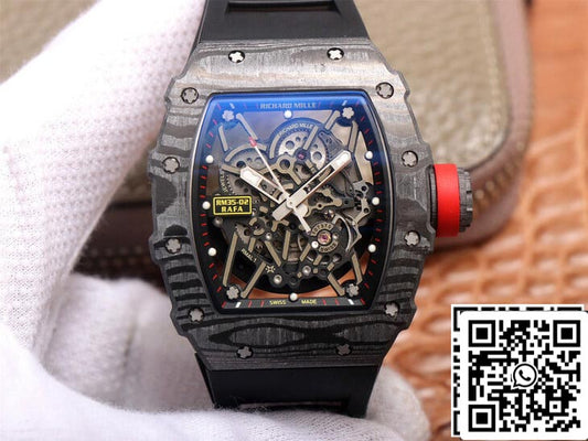 Richard Mille RM35-02 1:1 Best 에디션 ZF 팩토리 Carbon Fiber Case